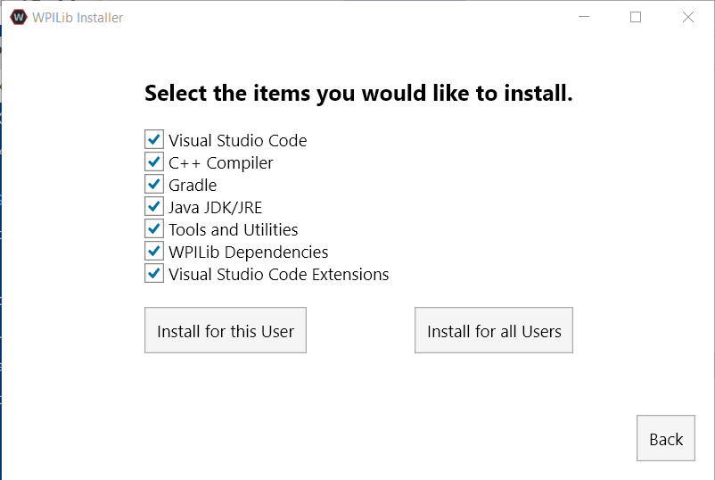 An overview of the installer options