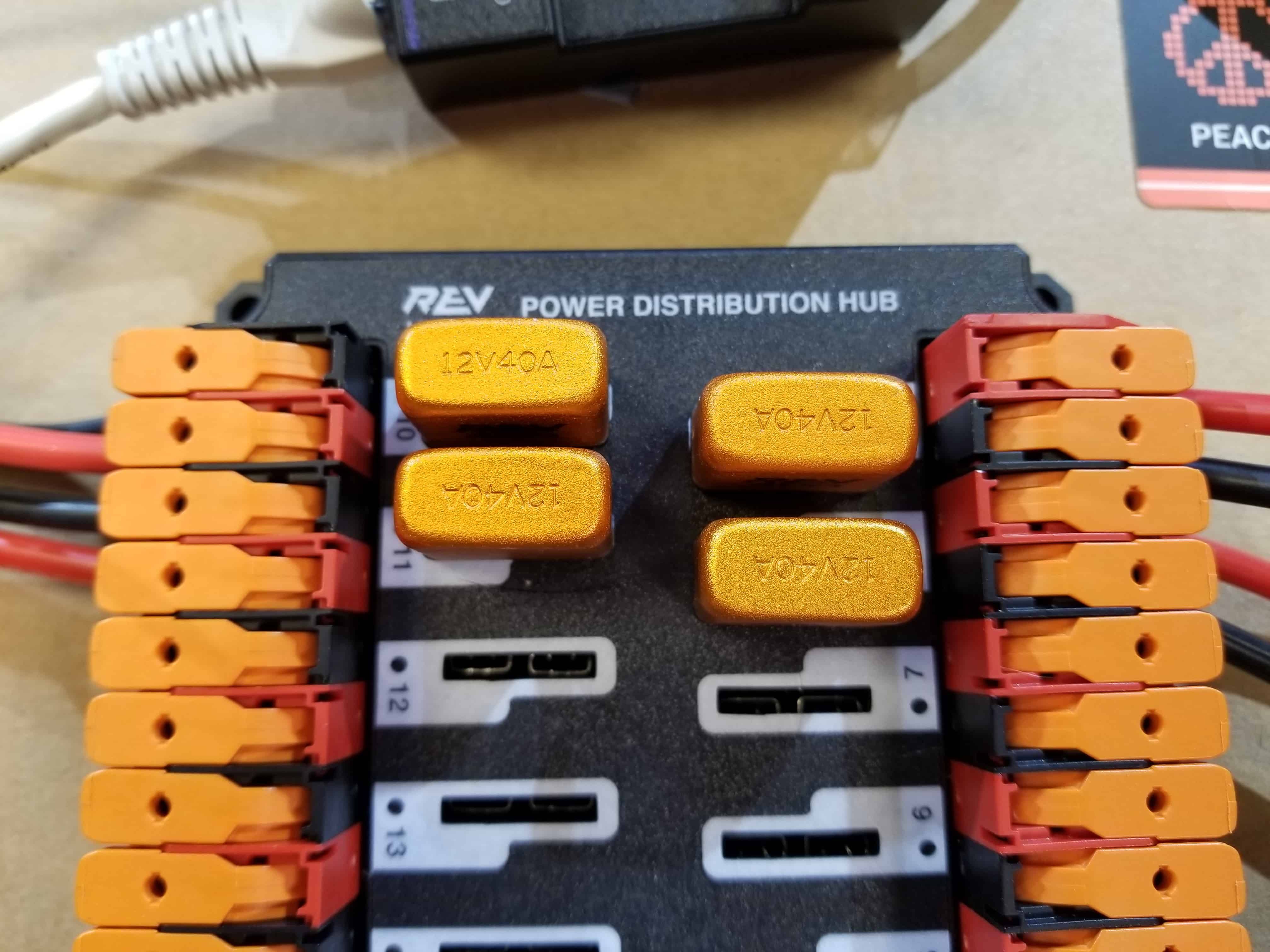 Installing 40A breakers in the PDP.