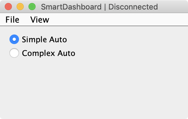 SmartDashboard disconnected.