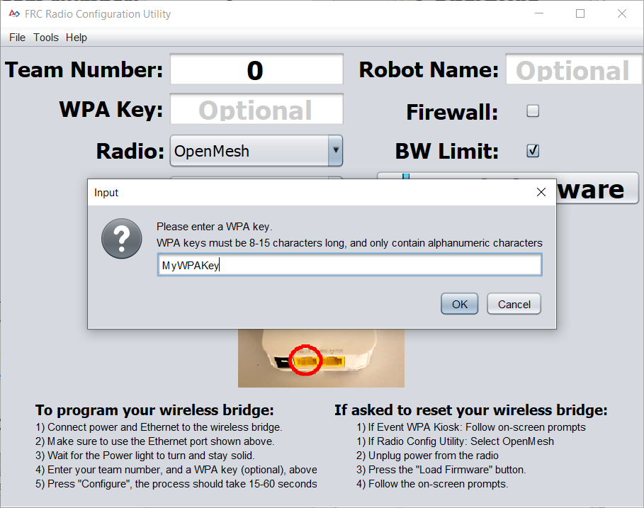 Enter the WPA Key (password) for this SSID.