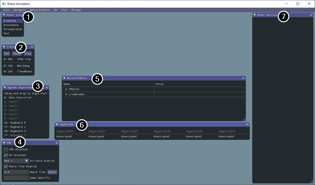 有标签的模拟GUI